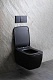 Allen Brau Унитаз подвесной Liberty 4.33007.31 чёрный матовый с крышкой 4.33008.31 – фотография-62