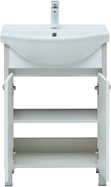 Aquanet Тумба с раковиной Донна 60 белый дуб/белая – фотография-7