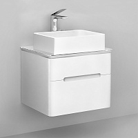 Jorno Тумба под раковину Bosko 60 белая Bos.01.60/P/W подвесная