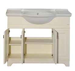 Misty Тумба с раковиной Лувр 105 слоновая кость – фотография-5