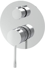 Allen Brau Смеситель для душа Priority 4.0 5.31C11-00 (с внутренней частью, 2 выхода) хром – фотография-1