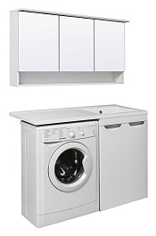 Runo Тумба с раковиной Лира 120 L белый – фотография-4