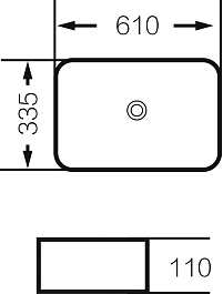 Grossman Раковина накладная 61 GR-3031 белая – фотография-4