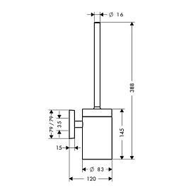 Hansgrohe Ершик PuraVida – фотография-2