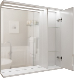 Mixline Мебель для ванной Лайн 70 R белая – фотография-9