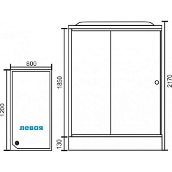 Royal Bath Душевая кабина RB 8120HP6-WT L – фотография-2