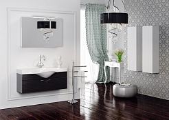 Aqwella Тумба для умывальника Бродвей 110 черная – фотография-3