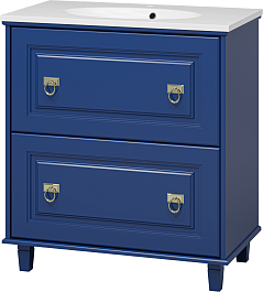 Misty Мебель для ванной Версаль 80 синяя – фотография-4