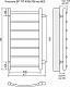 Terminus Полотенцесушитель водяной Классик П7 400х796-600 боковое подключение – фотография-5