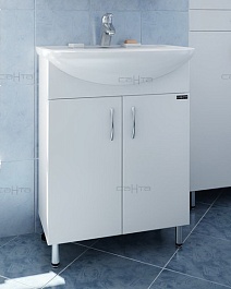 СанТа Мебель для ванной Сити Герда 60 свет – фотография-5