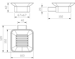 Milacio Мыльница Ultra MCU.952.GD золото – фотография-4