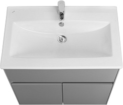 Акватон Тумба с раковиной Форест 75 серый туманный – фотография-2