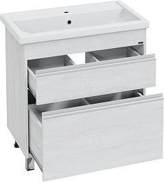 СанТа Мебель для ванной Уран 80 светлое дерево – фотография-6