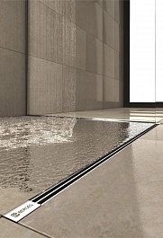 BERGES Wasserhaus Душевой лоток Super Slim 1200 090184 хром матовый – фотография-3