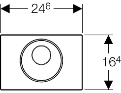 Geberit Система управления смывом Sigma 10 115.856.SN.1 сталь – фотография-3