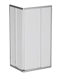 BelBagno Душевой уголок Due 100/80 DUE-AH-2-100/80-C-Cr стекло прозрачное – фотография-1