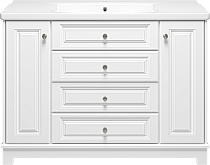 Misty Тумба с раковиной Ларго 120 белая