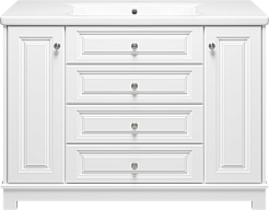 Misty Тумба с раковиной Ларго 120 белая – фотография-1