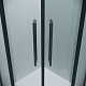 Grossman  Душевой уголок Cosmo 100x100x195 четверть круга профиль графит сатин стекло прозрачное – картинка-20
