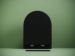 Ceramicanova Подвесной унитаз Uno Торнадо CN11001TMB чёрный матовый – фотография-3