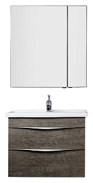 Aquanet Тумба с раковиной "Эвора 80" дуб антик – фотография-2