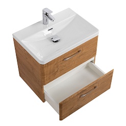 BelBagno Тумба с раковиной Due 60 подвесная Rovere Nature – фотография-6