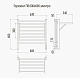 Terminus Полотенцесушитель электрический Горизонт П8 600x600 черный муар – картинка-10