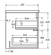 Cezares Тумба под раковину Duet-N 100 подвесная grafito – фотография-20
