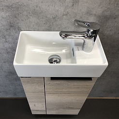 Comforty Мебель для ванной Асти 40 дуб дымчатый – фотография-5