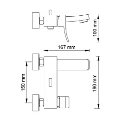 WasserKRAFT Смеситель для ванны "Aller 1061WHITE" – фотография-5