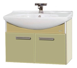 Misty Тумба для умывальника Джулия 85 подвесная бежевая Beidge – фотография-1