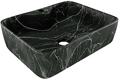 Teymi Раковина накладная Helmi S 48 T50262 черный мрамор