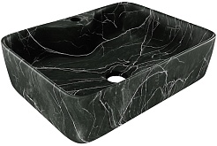 Teymi Раковина накладная Helmi S 48 T50262 черный мрамор – фотография-1