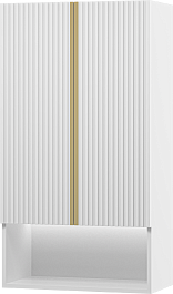 Brevita Шкаф подвесной Vega 60 белый/золото – фотография-3
