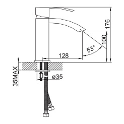 Iddis Смеситель для раковины PERFECTION CA16160C – фотография-7
