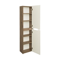 Акватон Полуколонна для ванной Оливия Бежевый/Дуб веллингтон – фотография-2