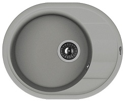 Florentina Мойка гранитная Родос 580 с крылом грей – фотография-1