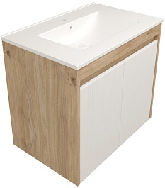 Teymi Фасад для тумбы Netta 70 Волна белый – фотография-3