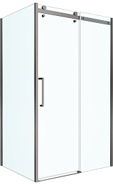 BelBagno Душевой уголок Marino MARINO-2-AH-1-130/90-C-GM 130x90 профиль оружейная сталь стекло прозрачное – фотография-1