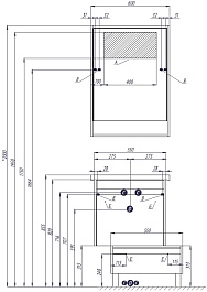 Акватон Тумба под раковину Капри 60 белая – фотография-7