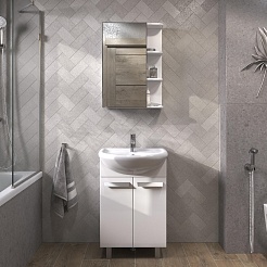 Vigo Тумба с раковиной Hoska 55 белая – фотография-7