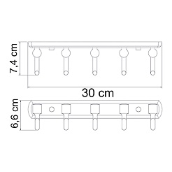 WasserKRAFT Кронштейн настенный "Oder К-3075" – фотография-3