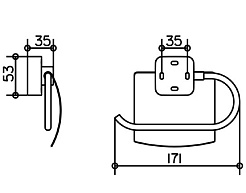Keuco Держатель туалетной бумаги Smart 02360 – фотография-2