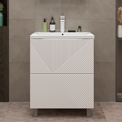 Mixline Тумба под раковину Вектор 65 белая – фотография-3