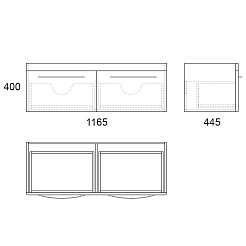 Owl 1975 Мебель для ванной Skansen 120 – фотография-5