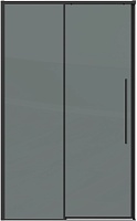 Grossman Душевая дверь в нишу Galaxy 120x195 профиль черный матовый стекло тонированное