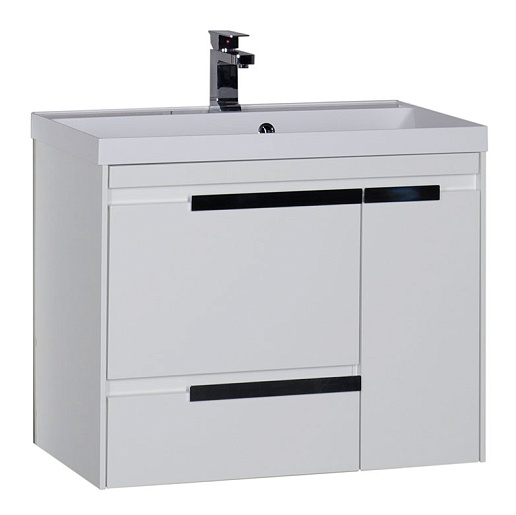 Aquanet Тумба с раковиной "Тиволи 80" белая – фото-1