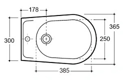 Керамин Биде напольное Лаго 4810531137542 – фотография-3