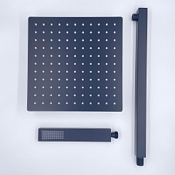 ALMAes Душевая система Olef TVZ-0898 с термостатом черная матовая – фотография-6