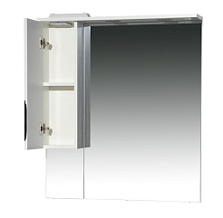 Misty Зеркало-шкаф Престиж 80 L белый/серебряная патина – фотография-5